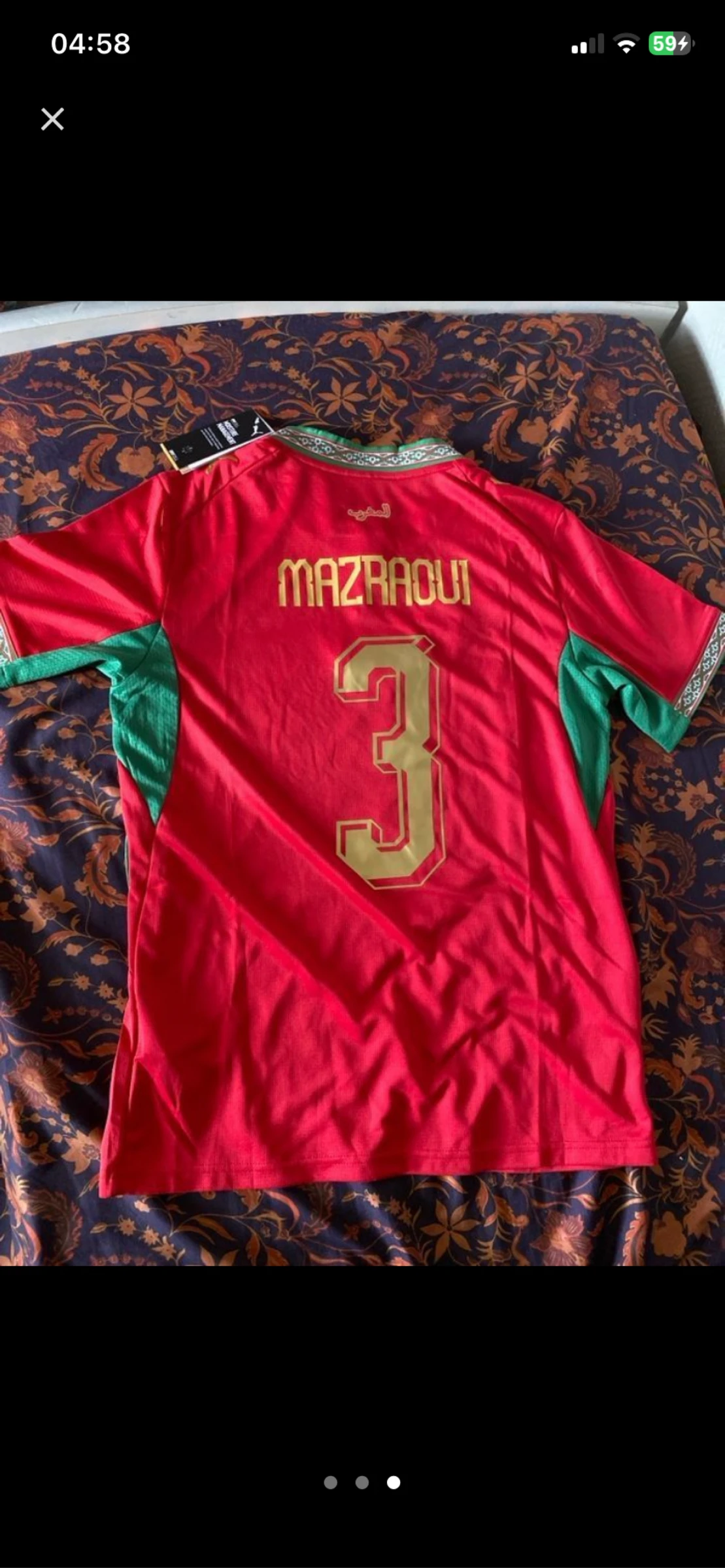 Maillot puma Maroc Mazraoui 2026 – photo 2
